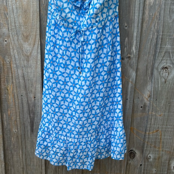 Lilly Pulitzer midi dress/ halter top -sz-12 -Silk - Picture 8 of 15